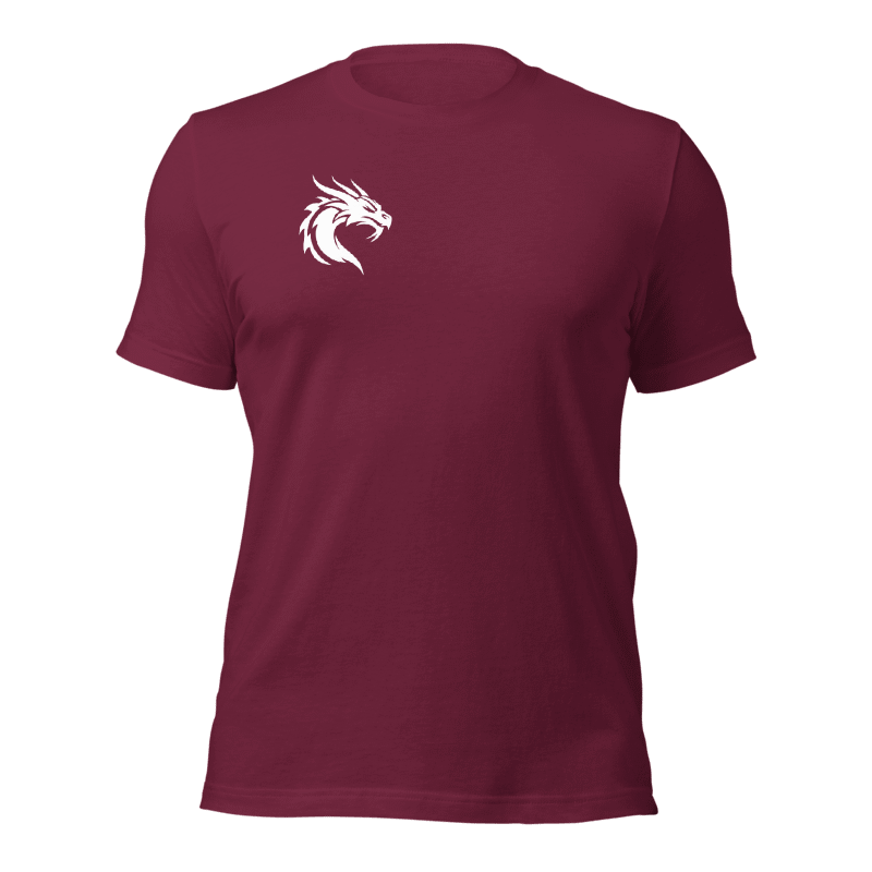 Tee-shirt rouge clair dragon