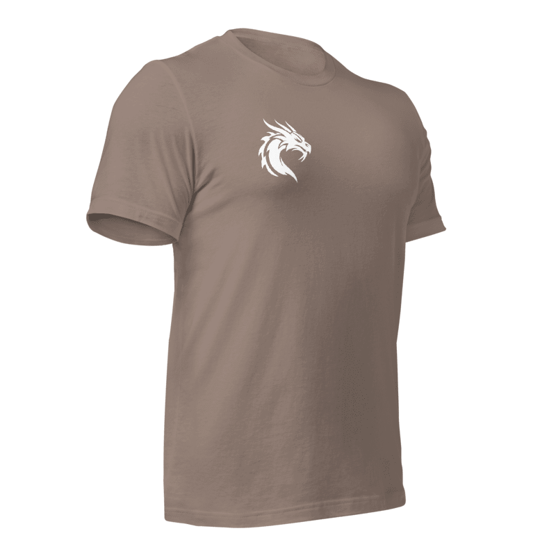 Tee-shirt marron clair dragon
