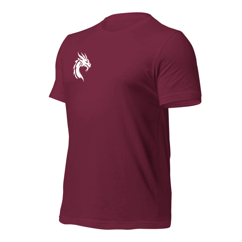 Tee-shirt rouge clair dragon