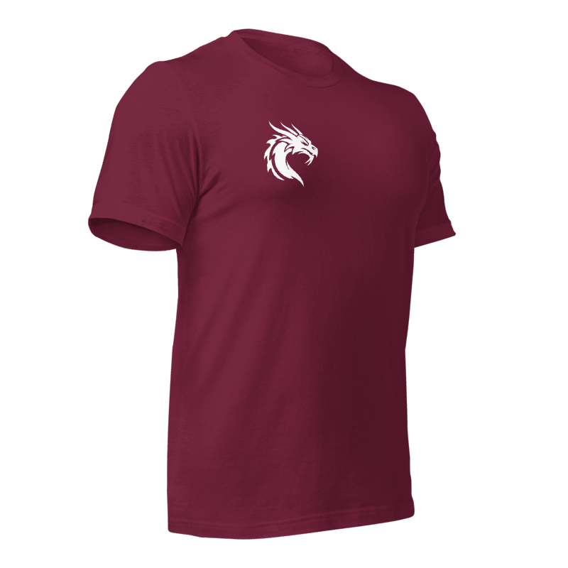Tee-shirt rouge clair dragon