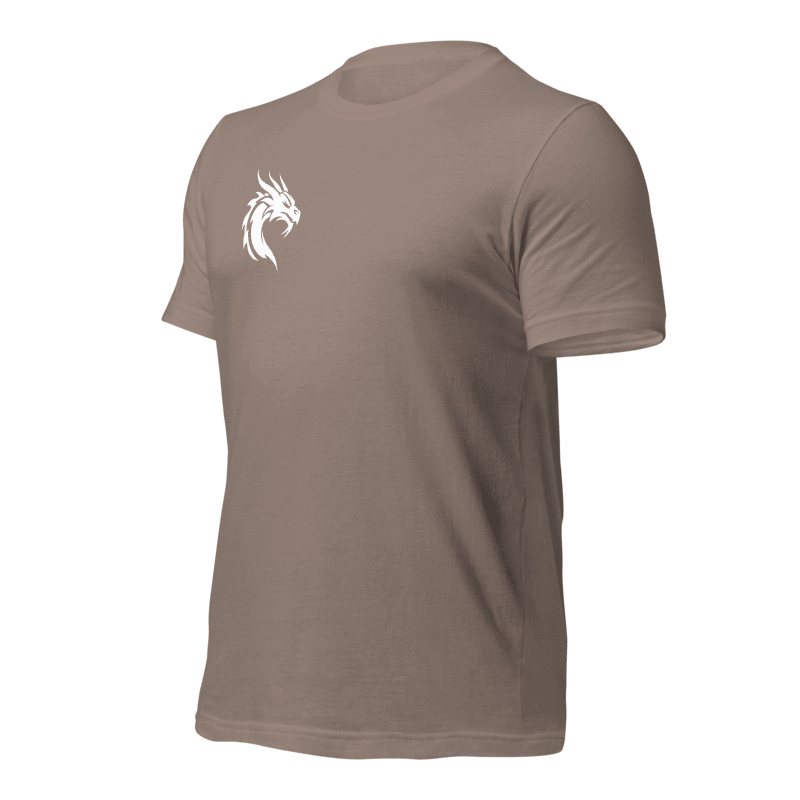 Tee-shirt marron clair dragon