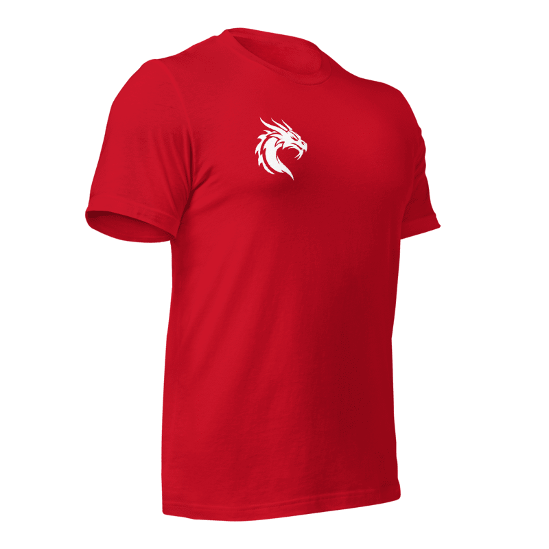 Tee-shirt rouge dragon