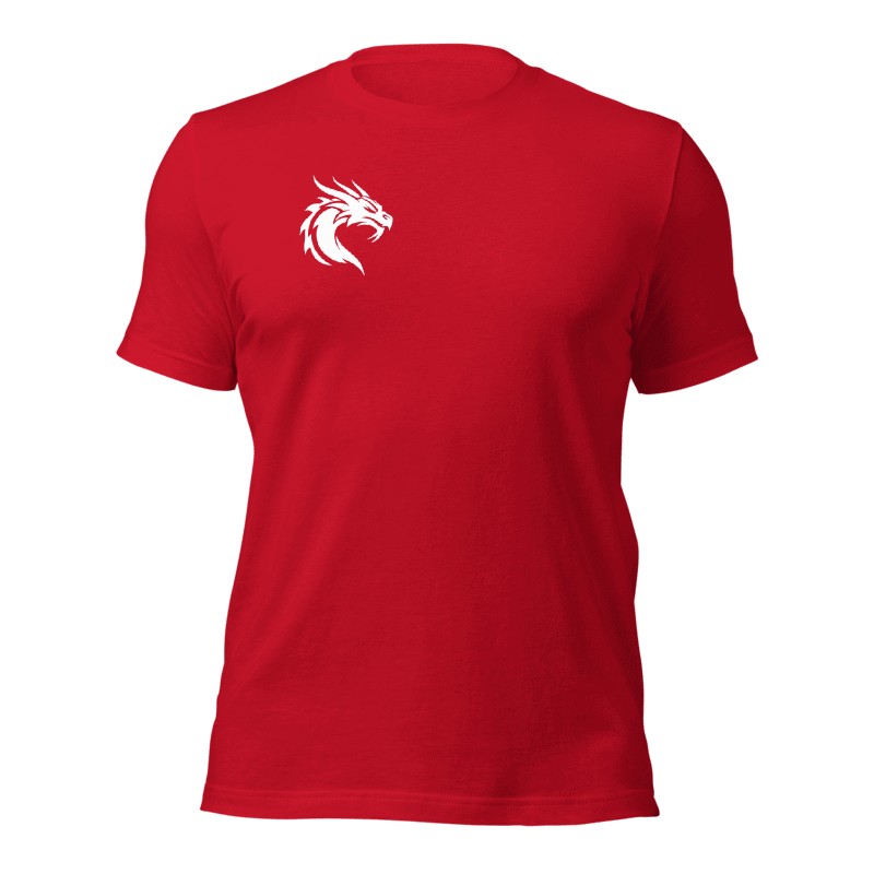 Tee-shirt rouge dragon