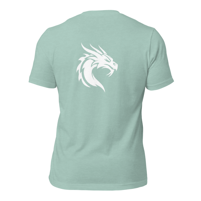 Tee-shirt bleu laire dragon