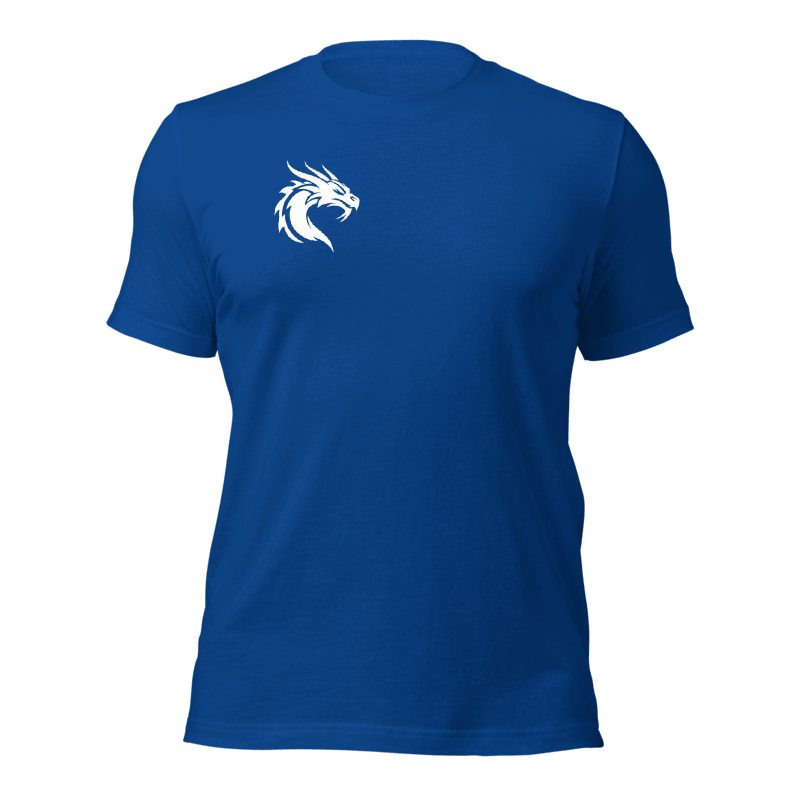Tee-shirt dragon bleu