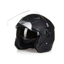 Casque Moto et Vélo Électrique 4 Saisons - Double Visière Racing Demi-Jet