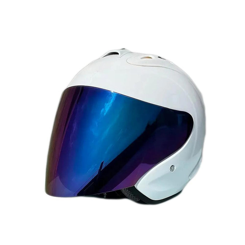 Casque Blanc Brillant Semi-Ouvert d'été - SZ-Ram4 - Moto & Scooter