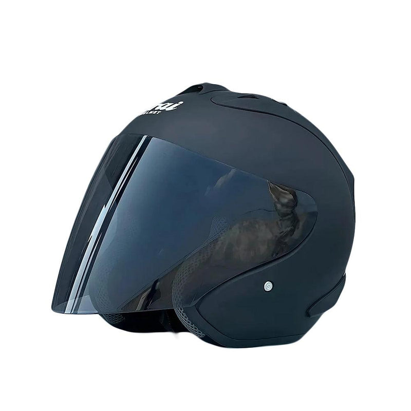 Casque Noir Mat Semi-Ouvert d'été - SZ Ram 4 - Moto & Scooter & Cross