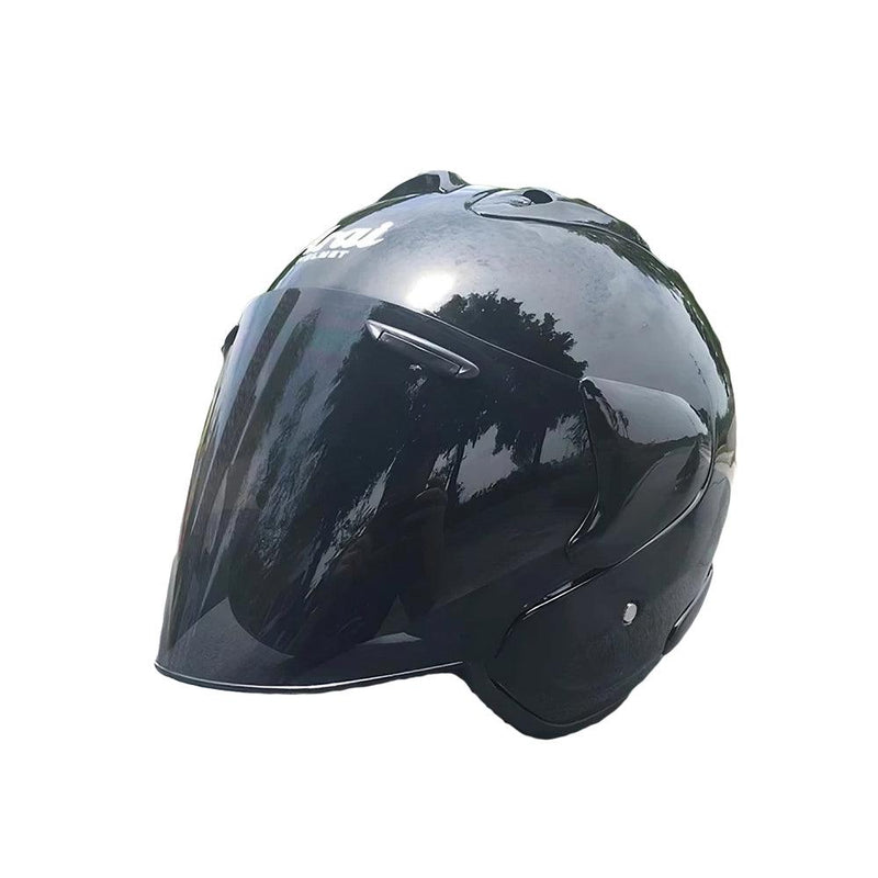 Casque Noir Brillant Semi-Ouvert d'été - SZ-Ram3 - Moto & Scooter