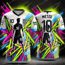 Maillot de Football Concept "Street Graffiti Messi 10" | Édition Exclusive 2025 – Enfants & Adultes