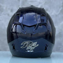 Casque bleu foncé brillant Semi-ouvert d'été - Ram4 - Moto & Scooter & Cross