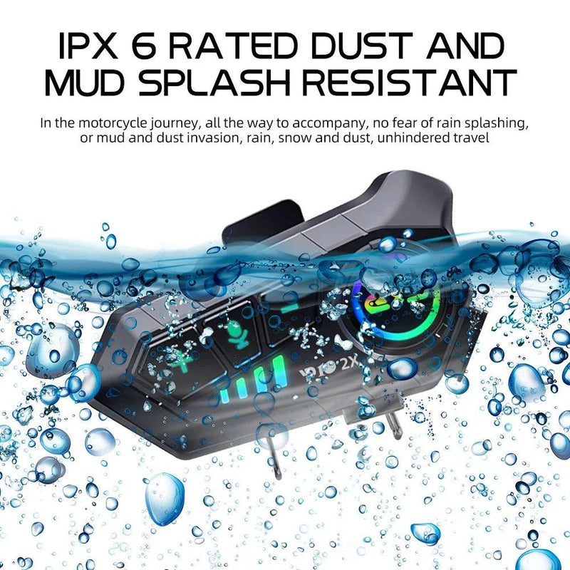 Intercom / Interphone / Oreillette Bluetooth 5.3 - Waterproof