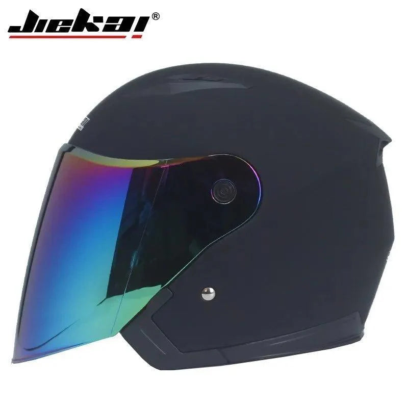 Casque Moto Unisexe 4 Saisons - Double Visière Racing - Multi-couleurs