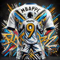 Maillot de Football Concept "Graffiti Mbappé 9" | Édition Exclusive 24-25 – Enfants & Adultes