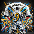 Maillot de Football Concept "Graffiti Mbappé 9" | Édition Exclusive 24-25 – Enfants & Adultes