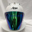 Casque Blanc Brillant - VZ-RAM - 3/4 ouvert pour l'été