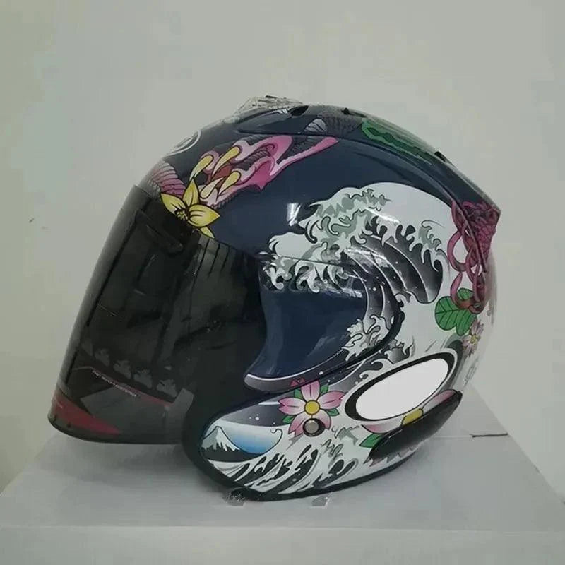 Casque Dragon Oriental Brillant - Ram 3 - Moto & Scooter & Cross