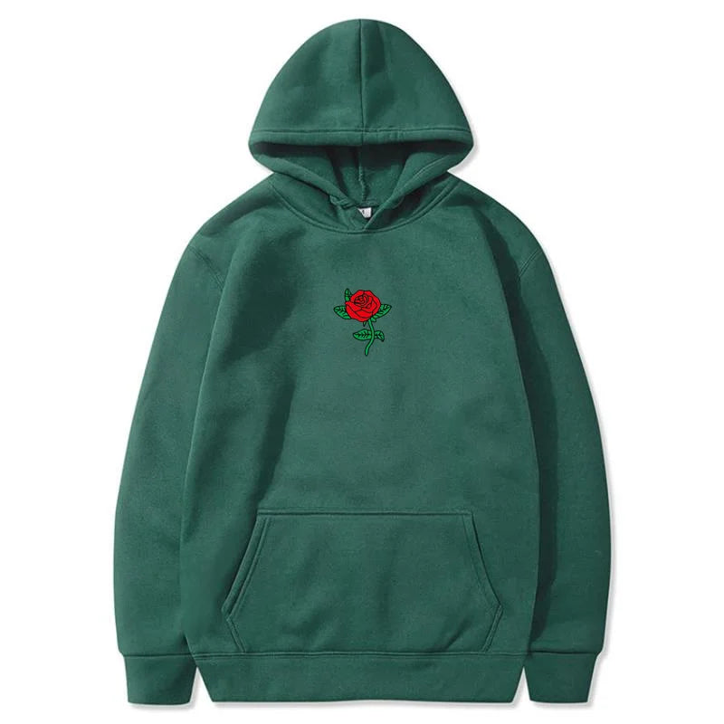 Pull à Capuche Coeur de Rose 🌹 - Multicolore
