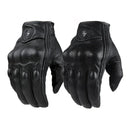 Gants de moto en cuir perforé