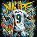 Maillot de Football Concept "Graffiti Mbappé 9" | Édition Exclusive 24-25 – Enfants & Adultes