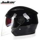 Casque Moto et Vélo Électrique 4 Saisons - Double Visière Racing Demi-Jet