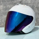 Casque Blanc Brillant Semi-Ouvert d'été - SZ-Ram4 - Moto & Scooter