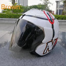 Casque Demi-Jet Ram3 Haga Monza Blanc