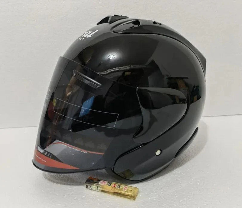 Casque Noir Brillant Semi-Ouvert d'été - SZ-Ram3 - Moto & Scooter