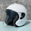 Casque Blanc Brillant Semi-Ouvert d'été - SZ-Ram4 - Moto & Scooter