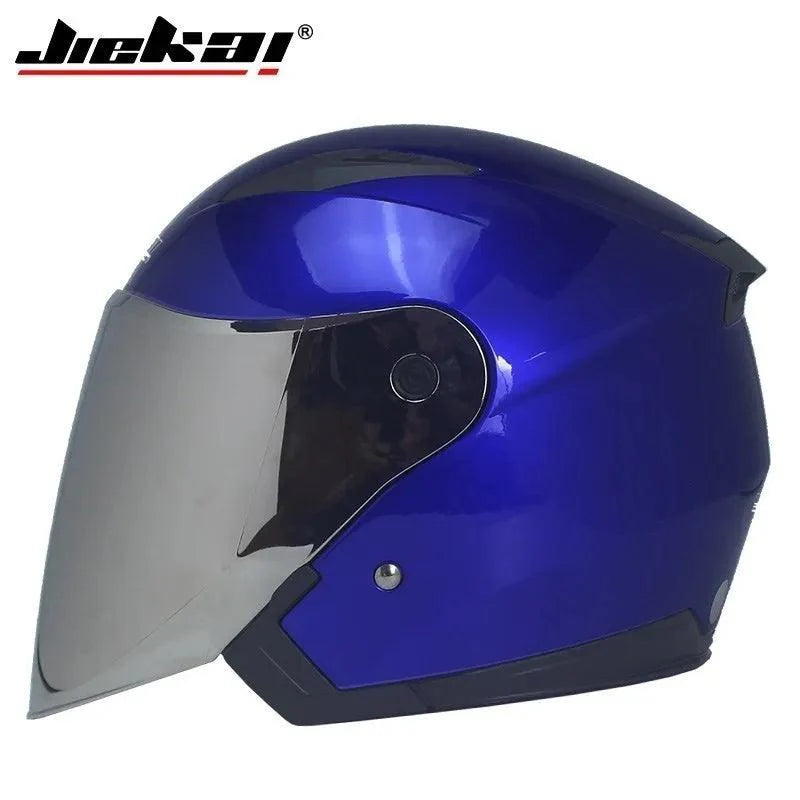 Casque Moto Unisexe 4 Saisons - Double Visière Racing - Multi-couleurs
