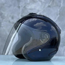 Casque bleu foncé brillant Semi-ouvert d'été - Ram4 - Moto & Scooter & Cross