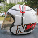 Casque Demi-Jet Ram3 Haga Monza Blanc