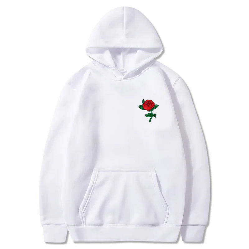 Pull à Capuche Coeur de Rose 🌹 - Multicolore