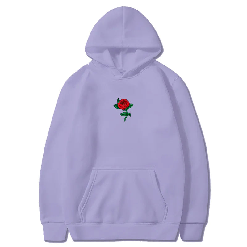 Pull à Capuche Coeur de Rose 🌹 - Multicolore