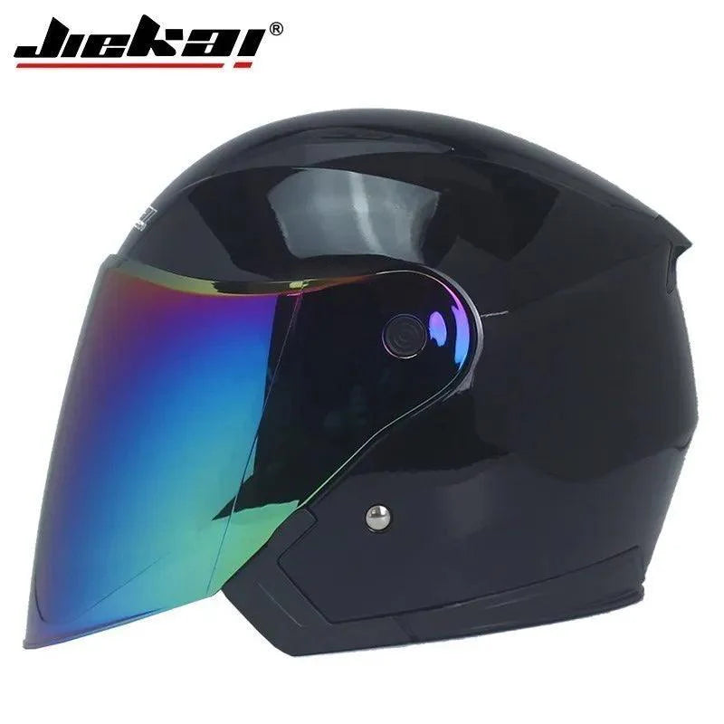 Casque Moto Unisexe 4 Saisons - Double Visière Racing - Multi-couleurs