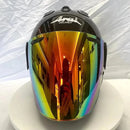 Casque Noir Brillant - VZ-RAM - 3/4 Ouvert pour l'été