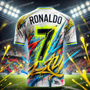 Maillot de Football Concept "Graffiti Ronaldo" | Édition Exclusive 24-25 – Enfants & Adultes