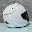 Casque Blanc Brillant Semi-Ouvert d'été - SZ-Ram4 - Moto & Scooter