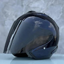 Casque bleu foncé brillant Semi-ouvert d'été - Ram4 - Moto & Scooter & Cross