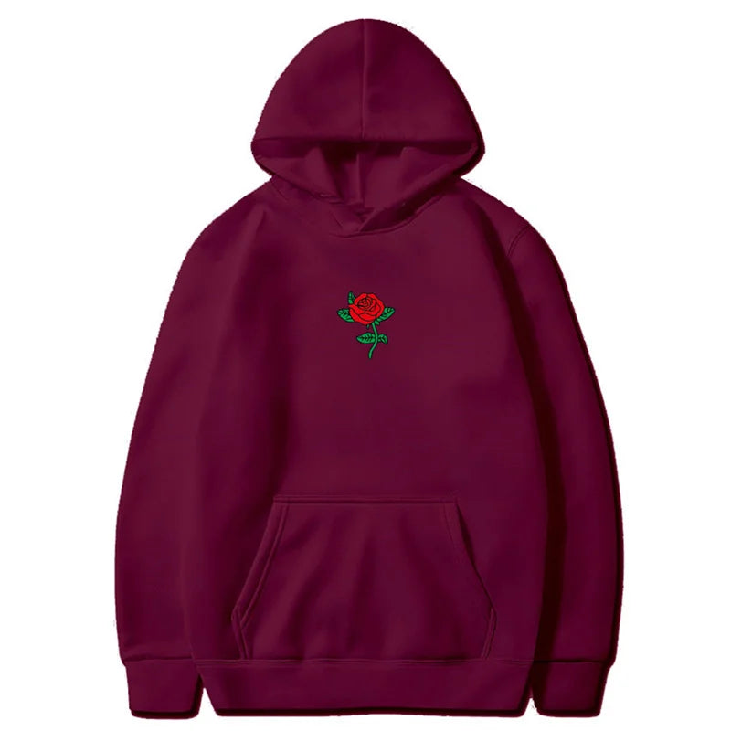 Pull à Capuche Coeur de Rose 🌹 - Multicolore