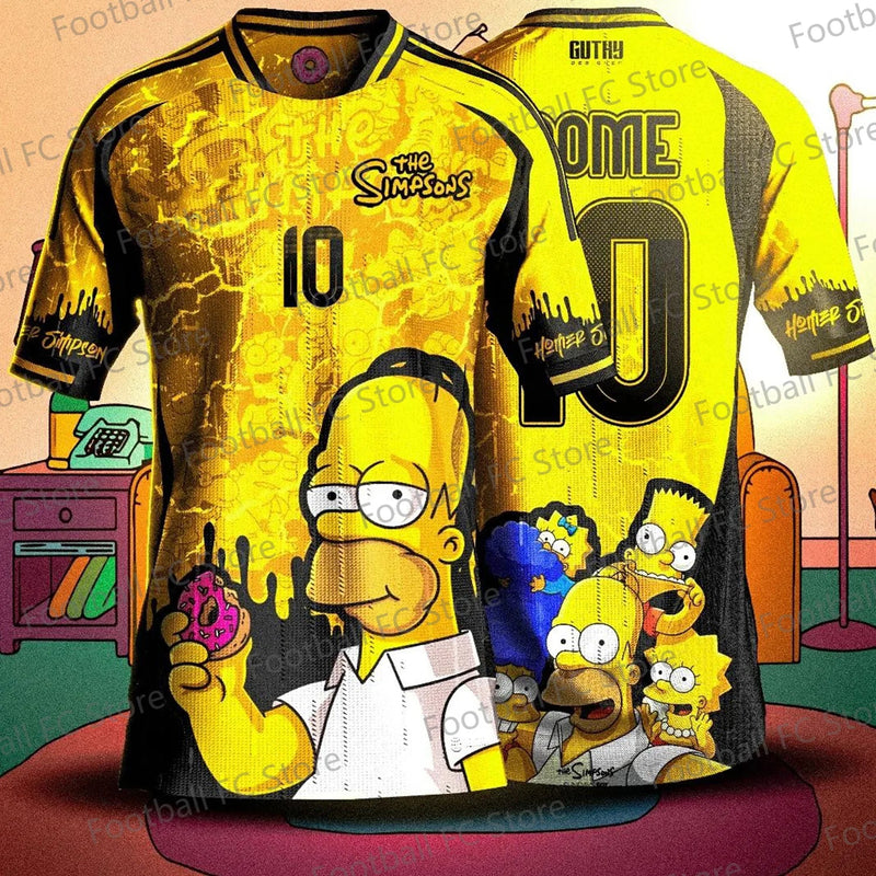 Maillot de Football Concept "Homer Simpsons 10" | Édition Exclusive 2024 – Enfants & Adultes
