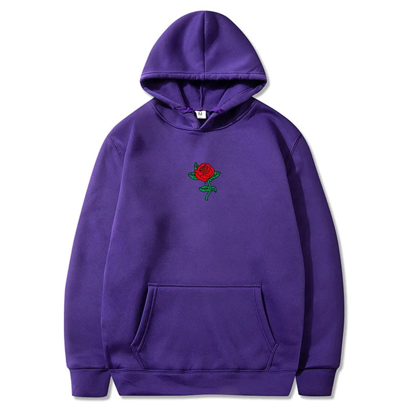 Pull à Capuche Coeur de Rose 🌹 - Multicolore