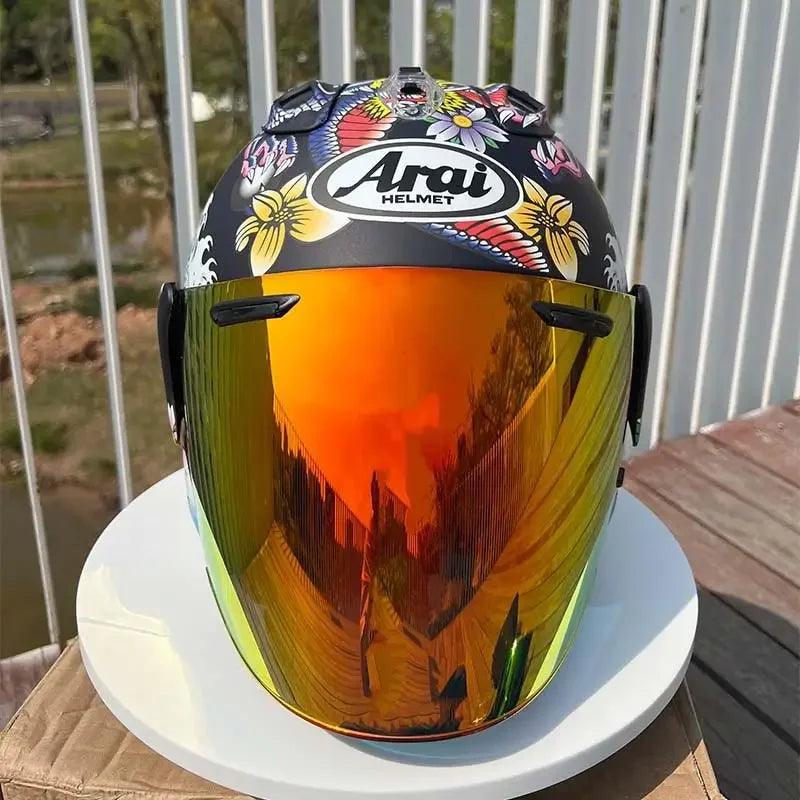 Casque Dragon Oriental Mat - VZ-RAM - 3/4 ouvert pour l'été