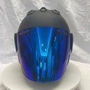 Casque Noir Mat - VZ-RAM - 3/4 ouvert pour l'été