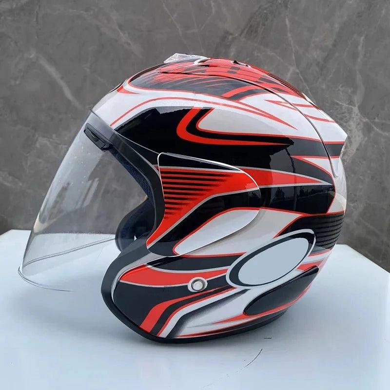 Casque Pedrosa Rouge GP - Semi-Ouvert d'été - Moto & Scooter & Cross