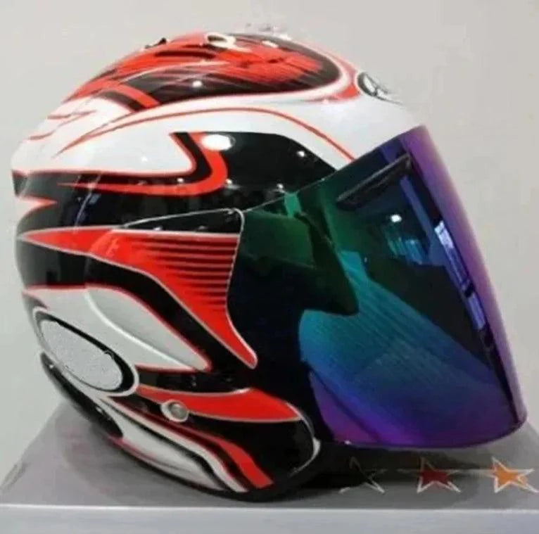 Casque Pedrosa Rouge GP - Semi-Ouvert d'été - Moto & Scooter & Cross