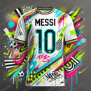 Maillot de Football Concept "Street Graffiti Messi 10" | Édition Exclusive 2025 – Enfants & Adultes