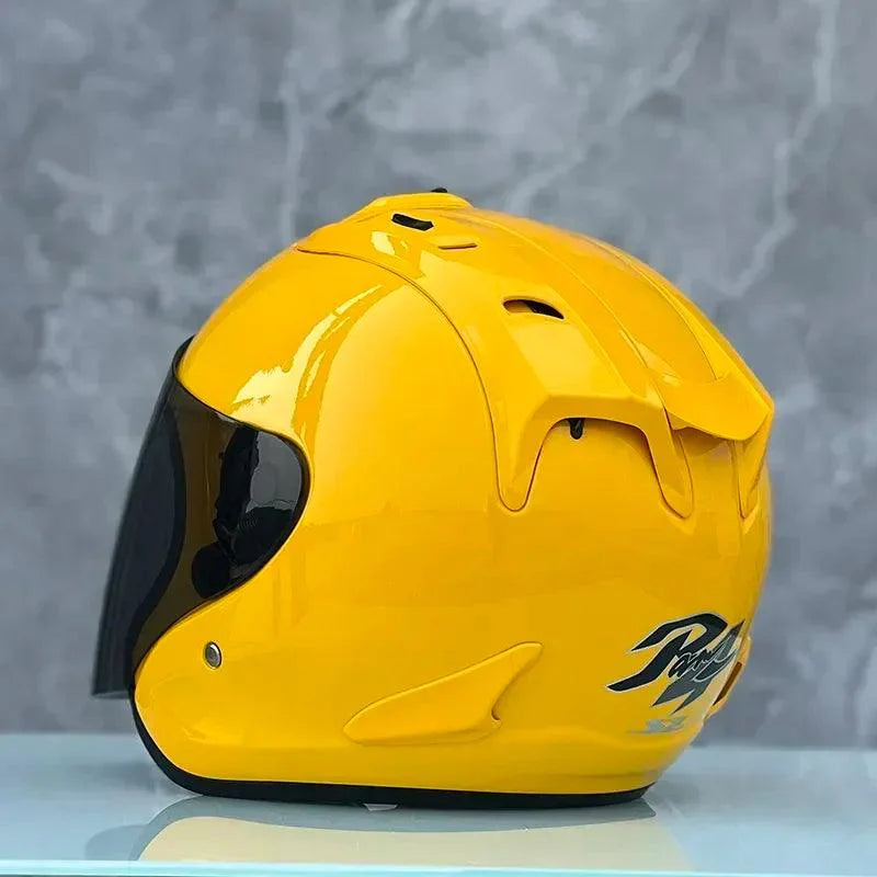 Casque Jaune Brillant Semi-Ouvert d'été - SZ-Ram4 - Moto & Scooter