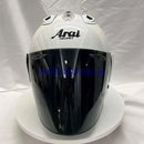 Casque Blanc Brillant - VZ-RAM - 3/4 ouvert pour l'été