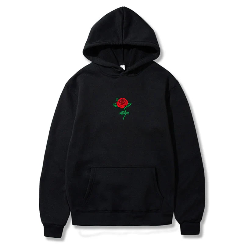 Pull à Capuche Coeur de Rose 🌹 - Multicolore